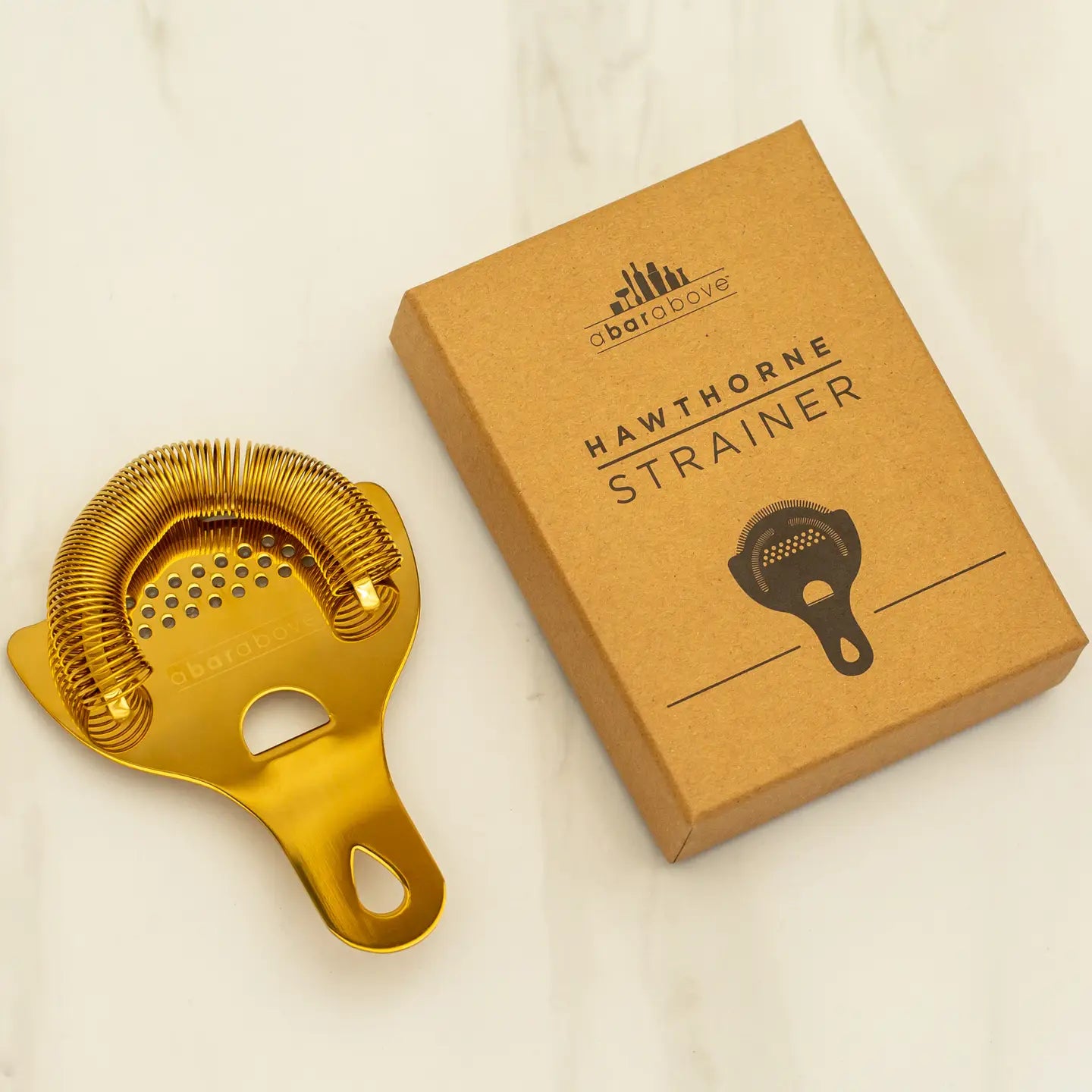 Hawthorne Strainer, Gold Cocktail Strainer