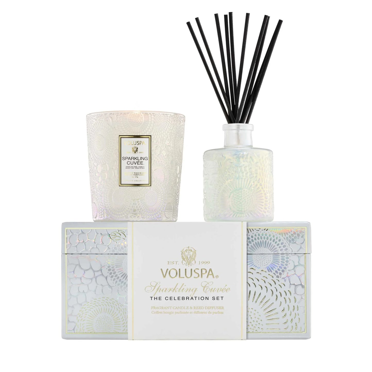 Sparkling Cuvee Celebration Candle + Diffuser Gift Set