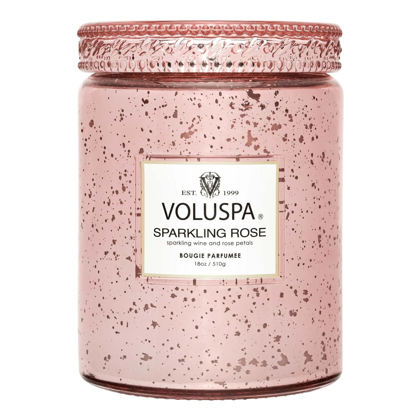 Sparkling Rose Large Speckled Jar Candle