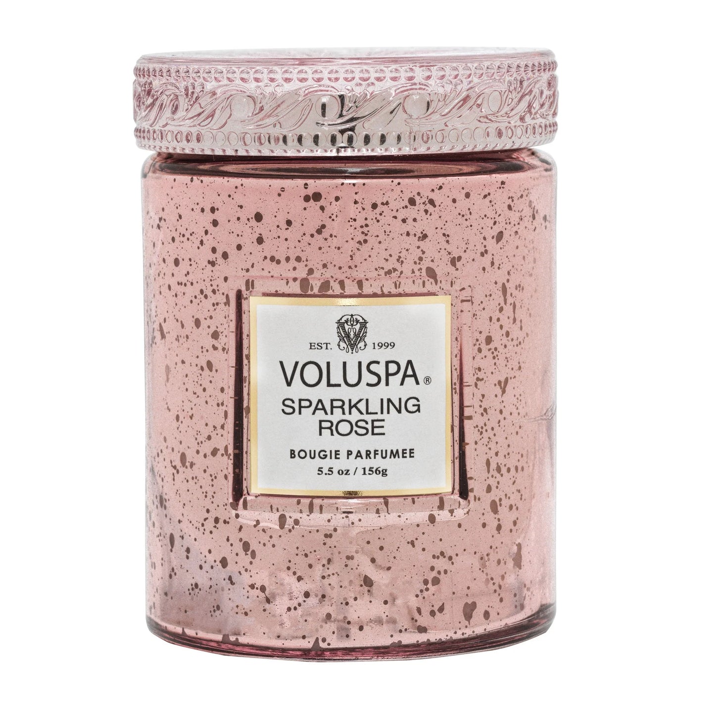 Sparkling Rose Small Speckled Jar Candle