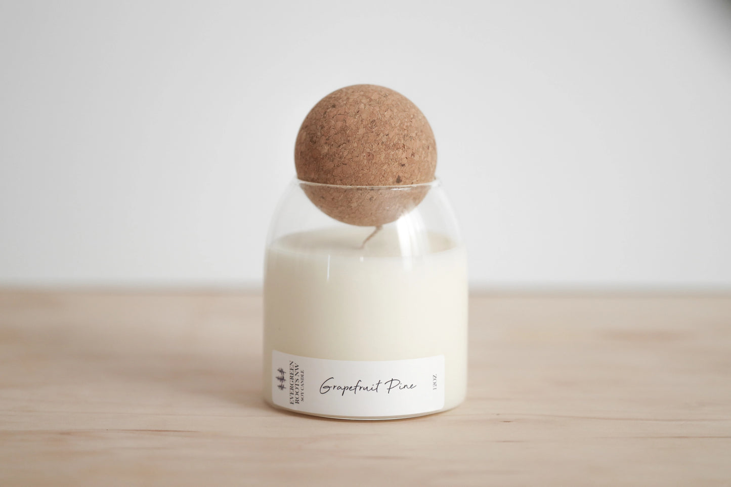 Grapefruit Pine Cork Top Candle