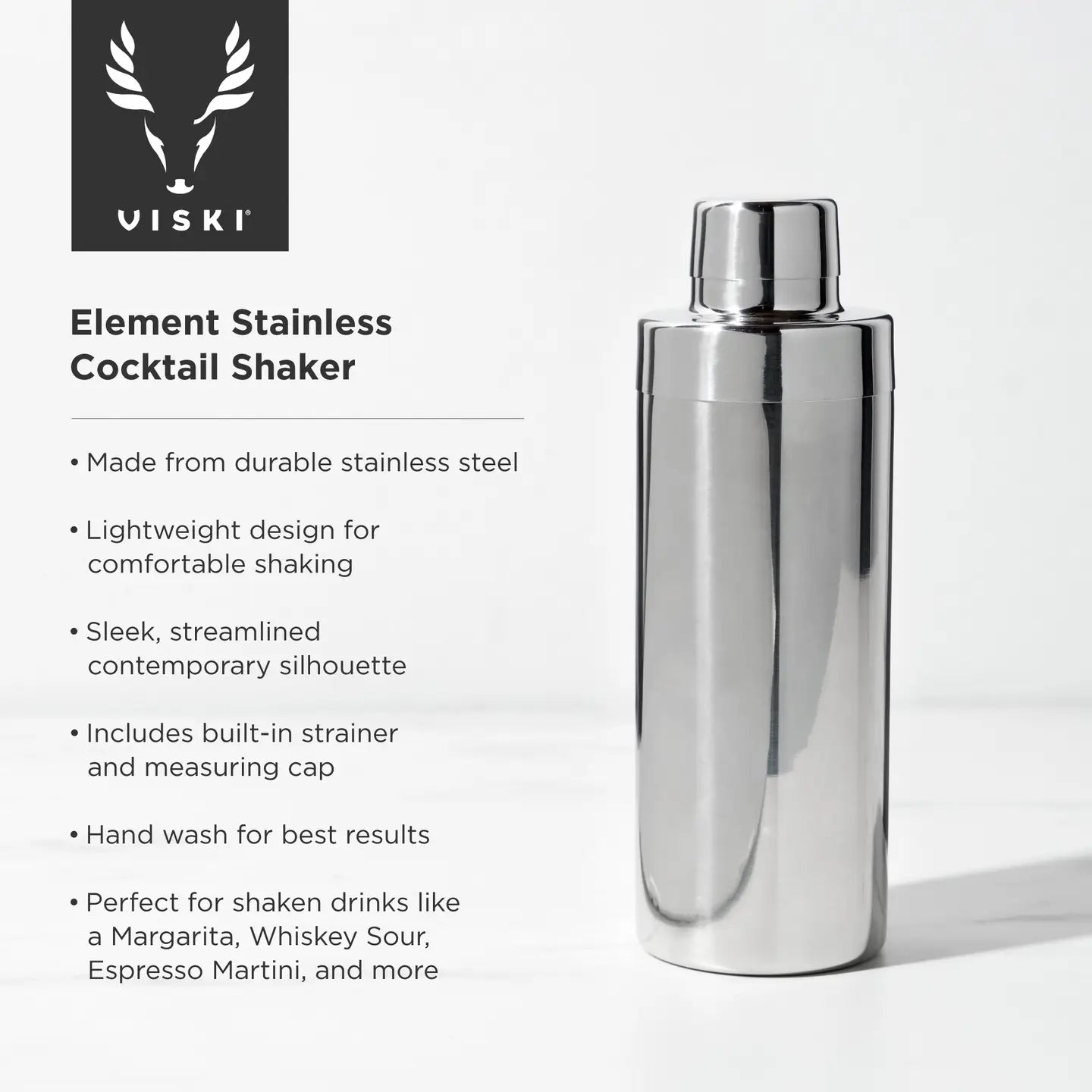 Stainless Steel Cocktail Shaker