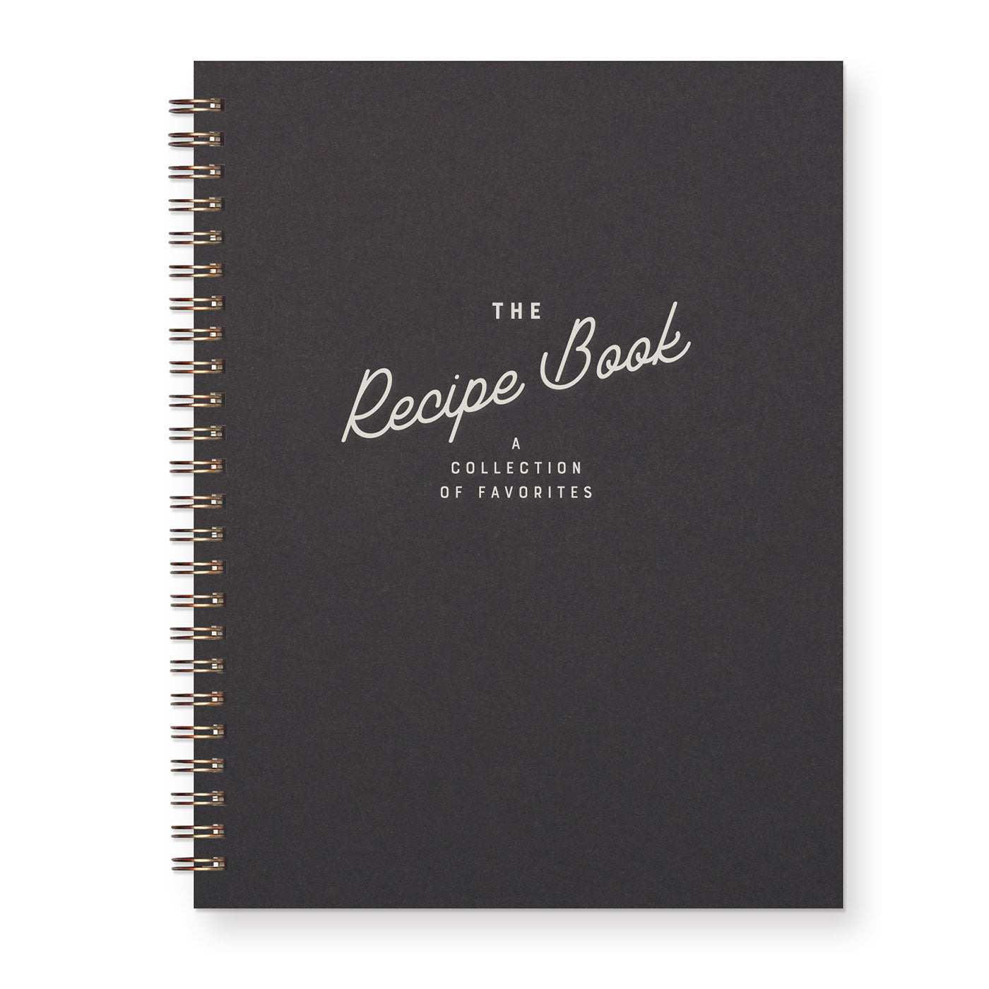 Retro Recipe Book - Peppercorn Cover | White Ink