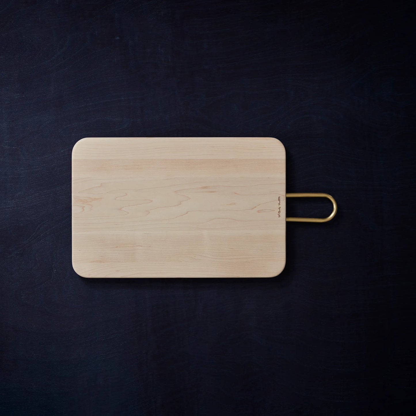 Rectangle Maple Wood Board-Gold Handle