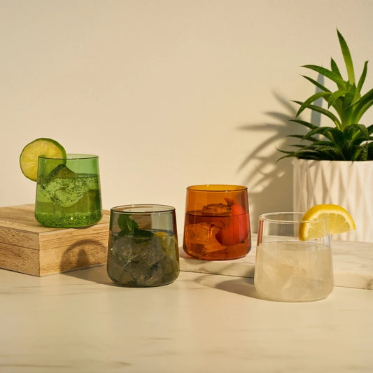 Colored Cocktail Tumblers
