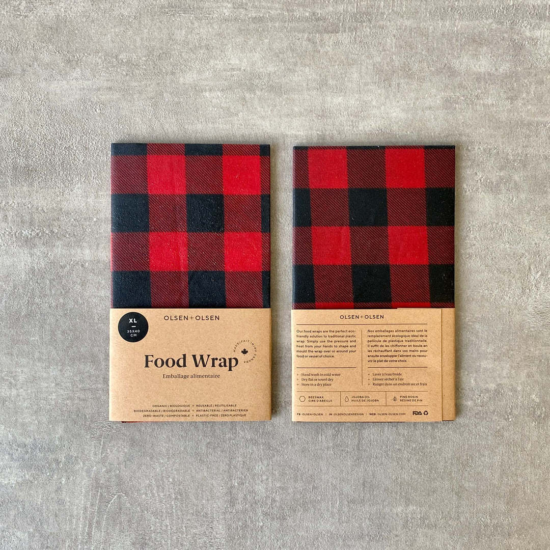 Organic Beeswax Food Wraps - Pack of 3