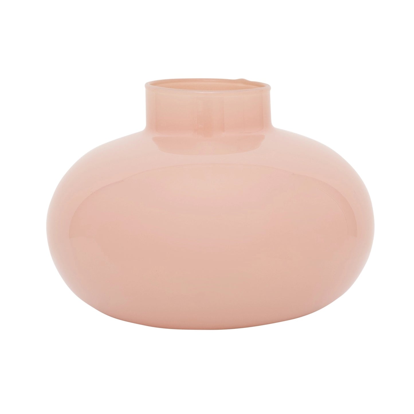 Peach Opaque Bubble Vase