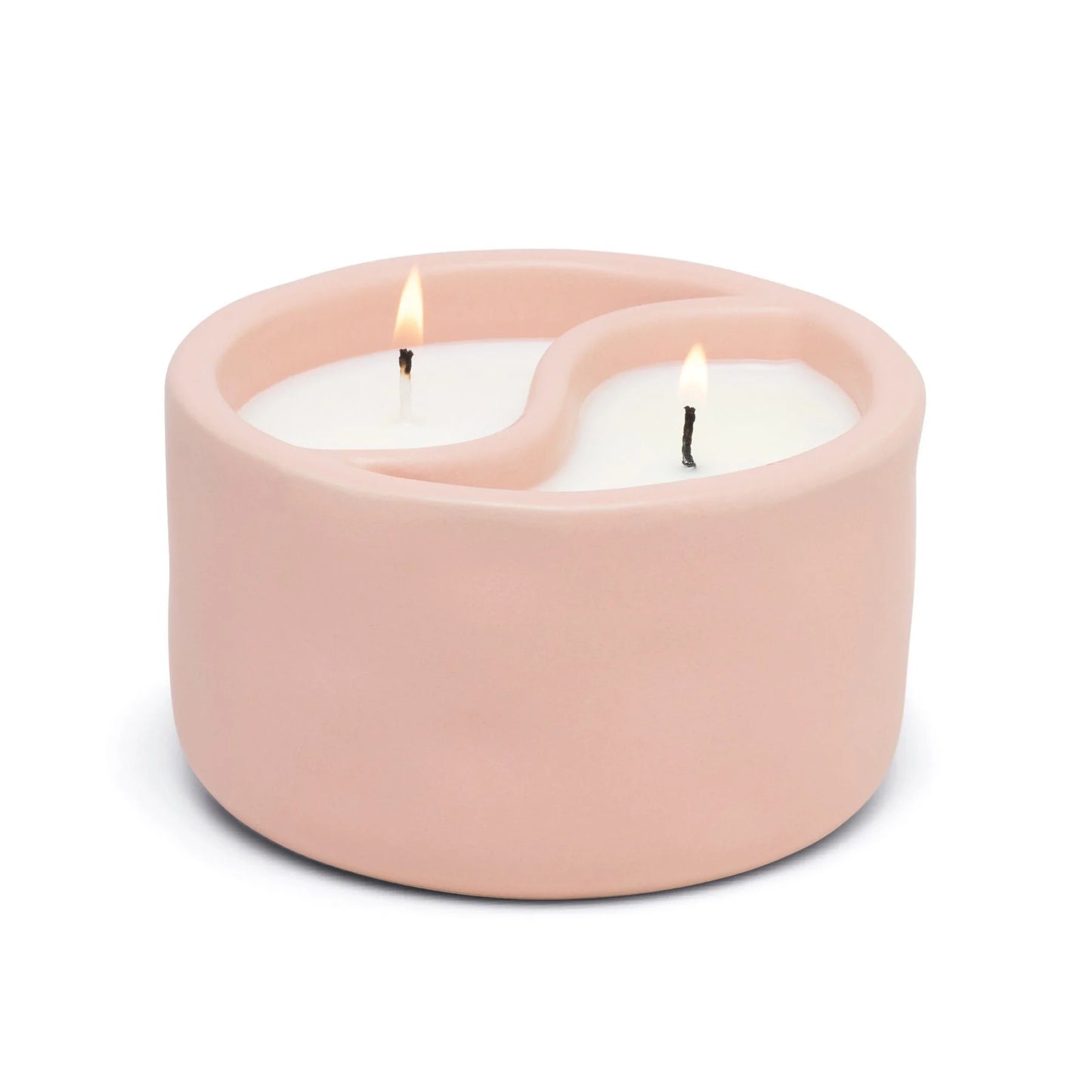 Dusty Pink Yin-Yang Candle - Cactus Flower + Watermint