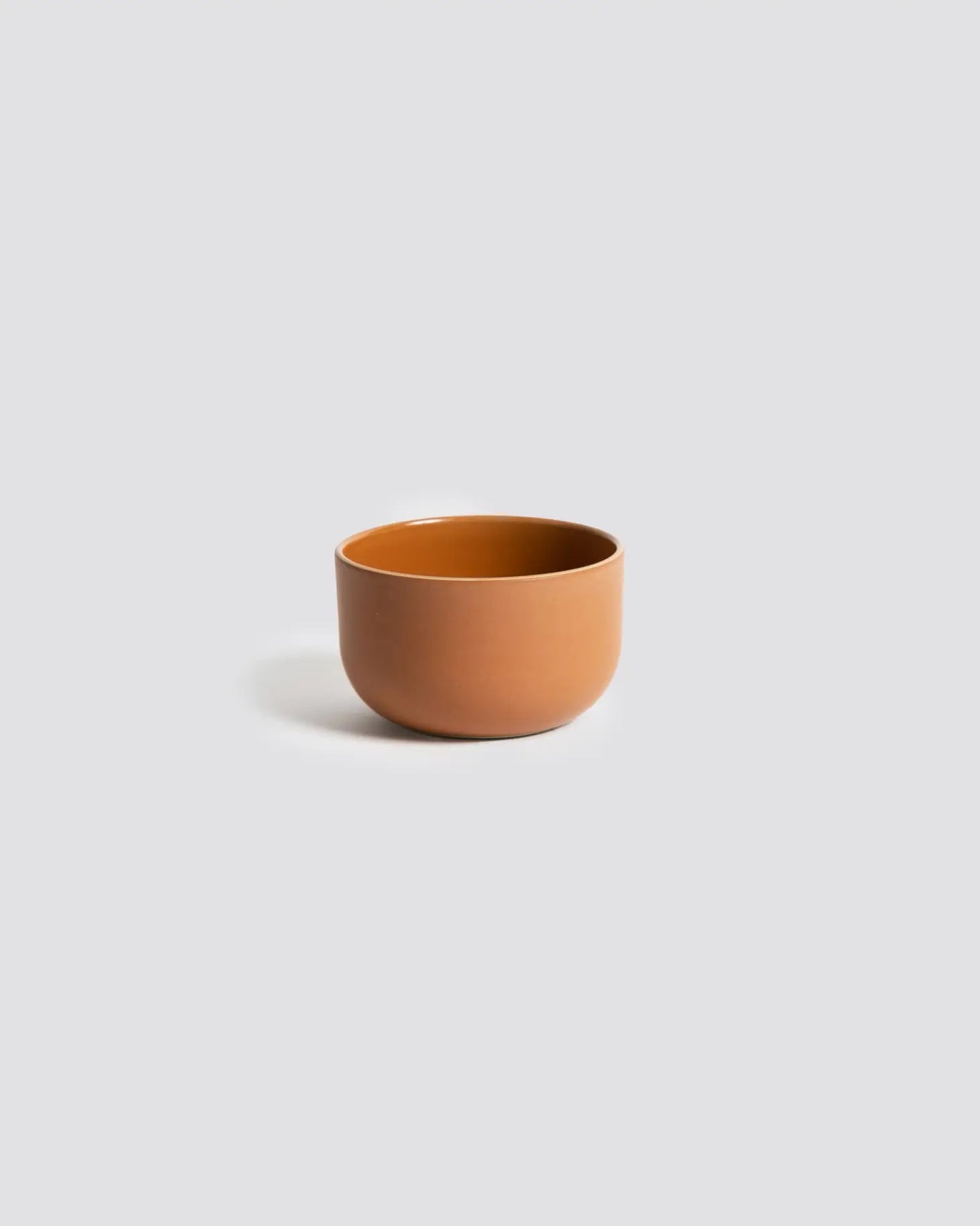 Stoneware Dinner Bowl - Matte/Glazed Terracotta