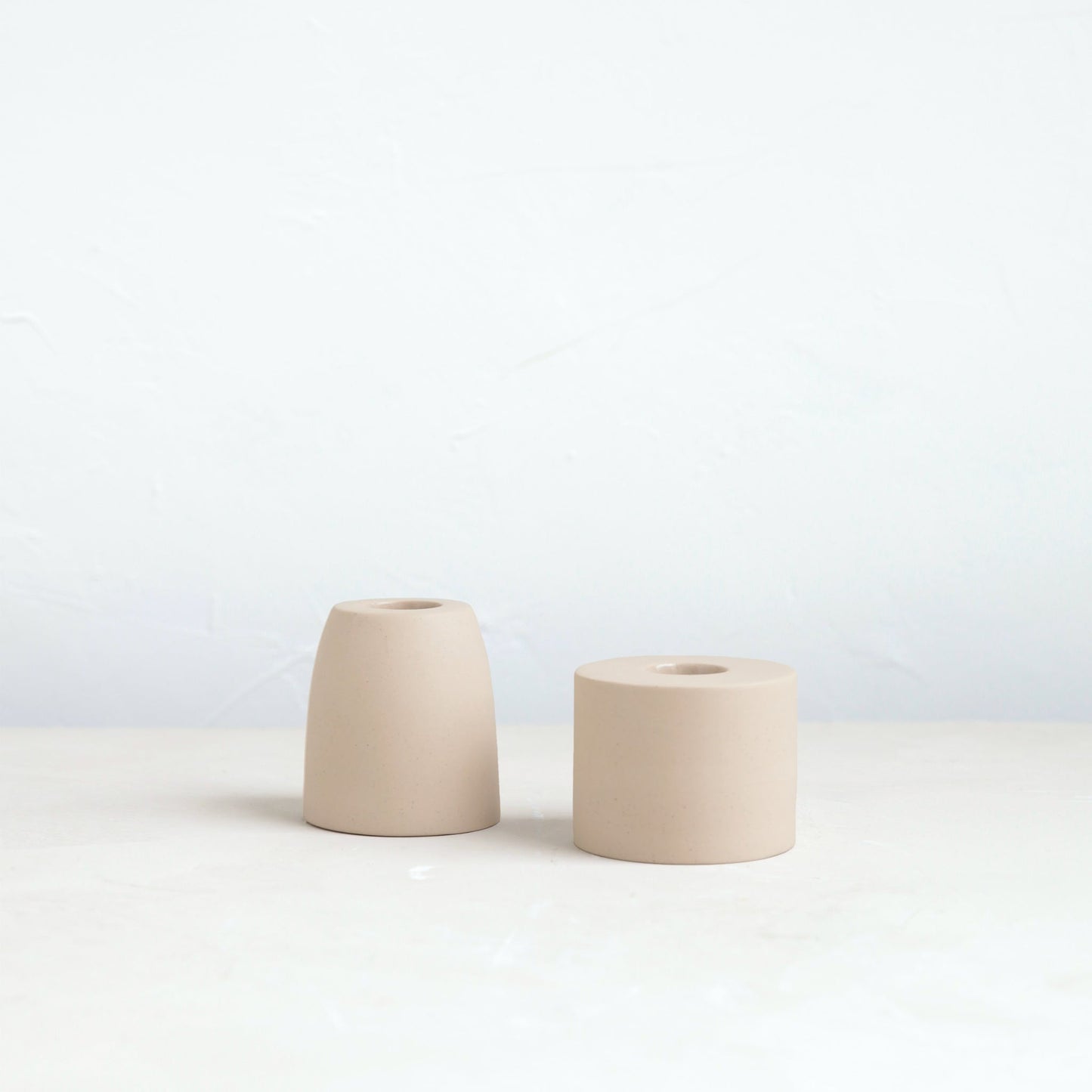 Petite Ceramic Taper Holder - Sand