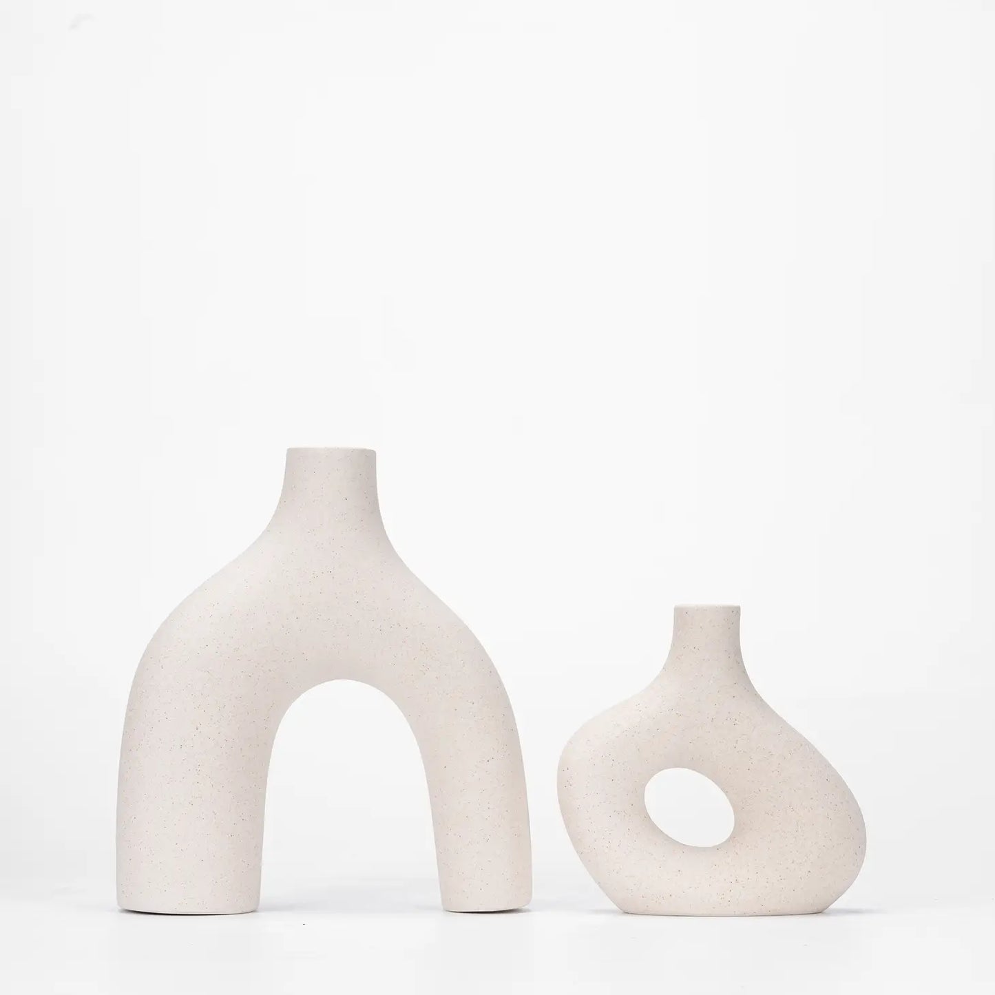 Ceramic Off White Hygge Vase Set