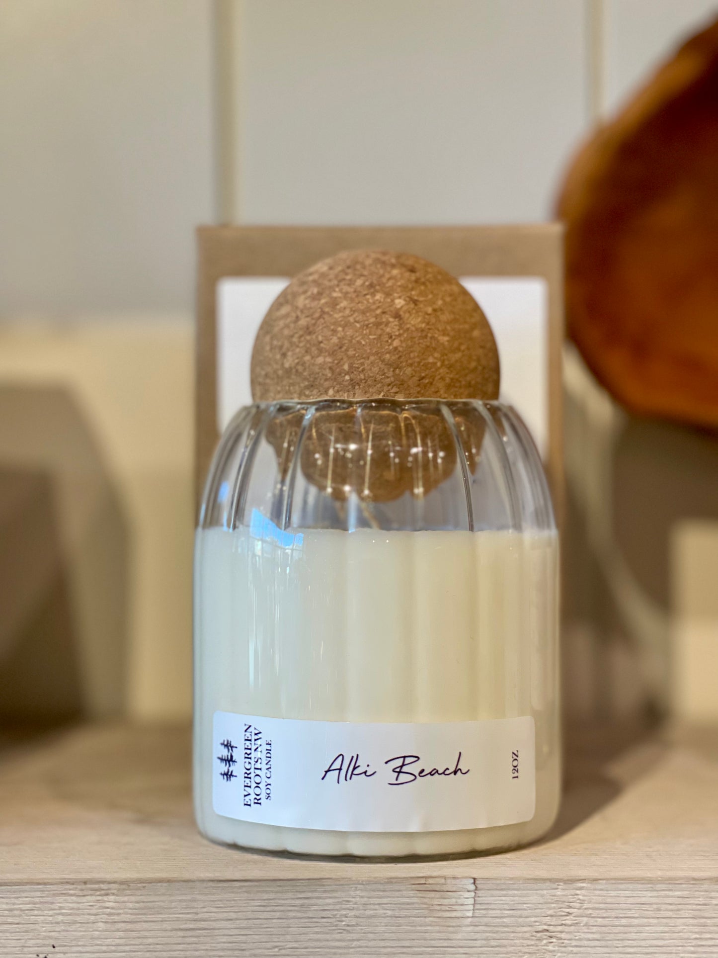 Alki Beach Cork Top Candle