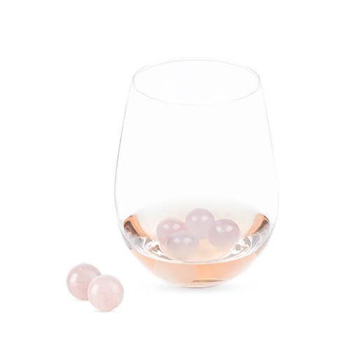 Rose Quartz Wine Gems (6)