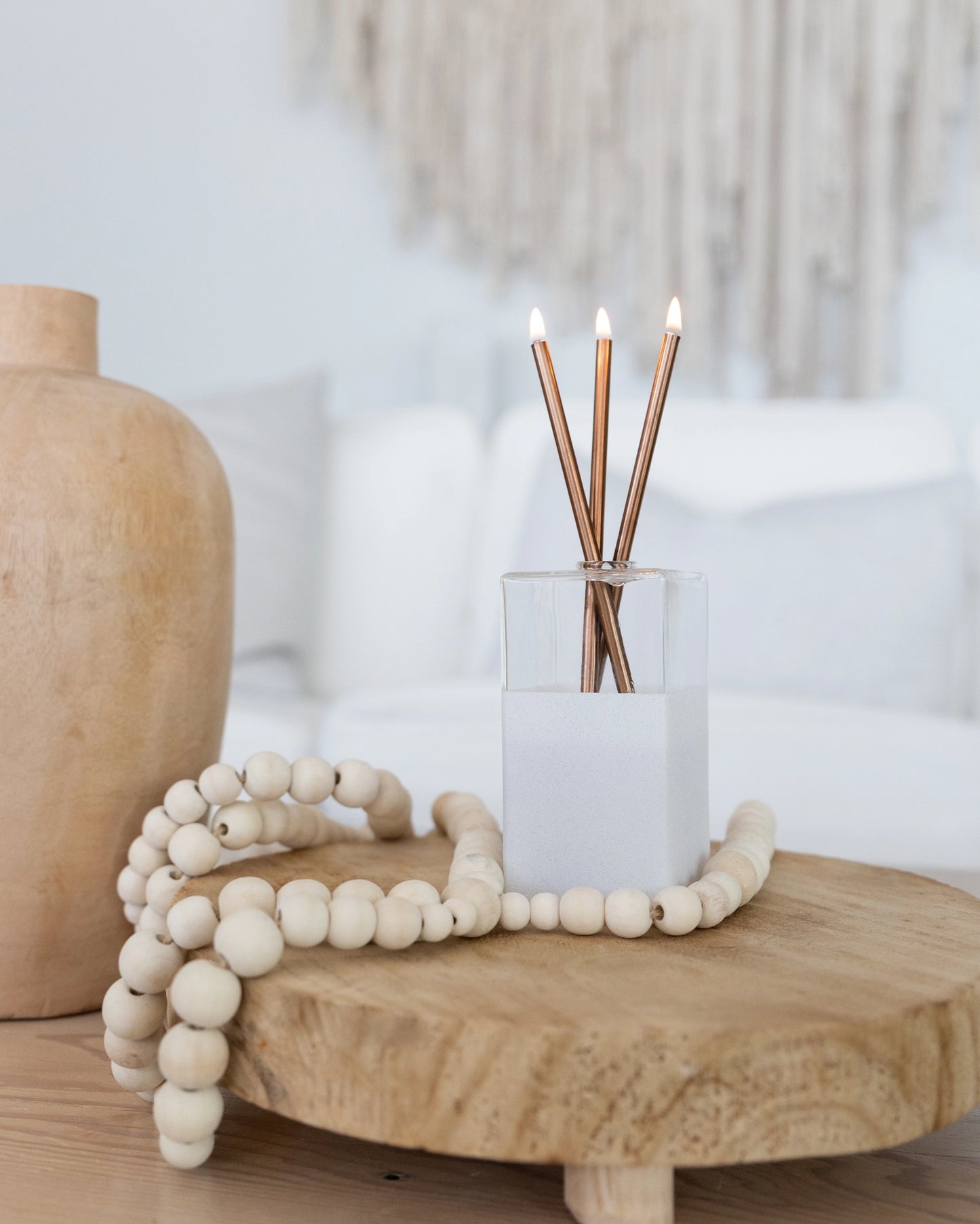 Everlasting Candle Square Vase