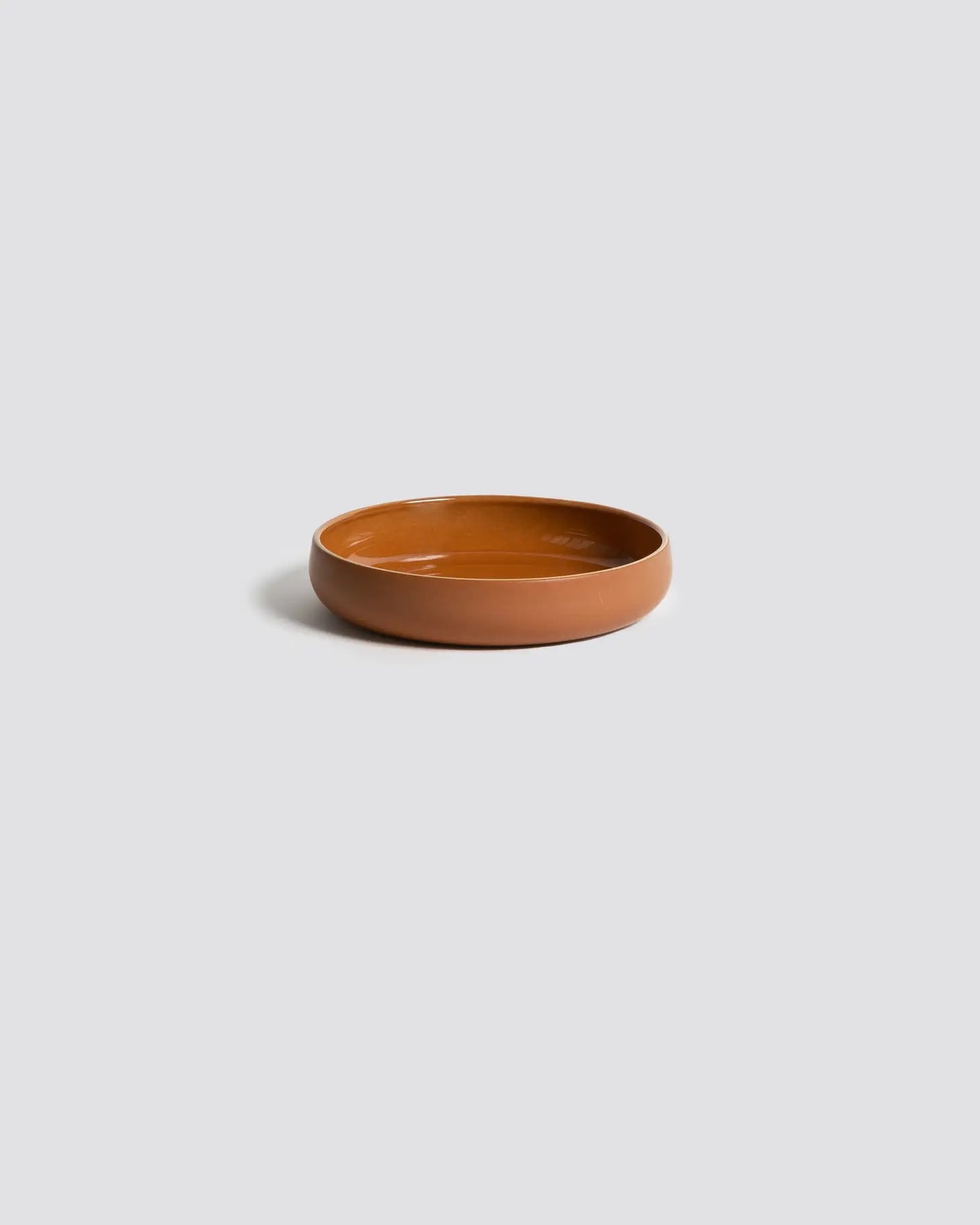 Stoneware Pasta Plate/Bowl - Matte/Glazed Terracotta